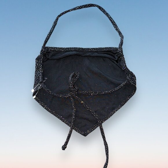 Zuliana Small Backless Set Sparkly 90s - Y2K Coquette Glam 3 Piece Matching Set - Picture 8 of 11